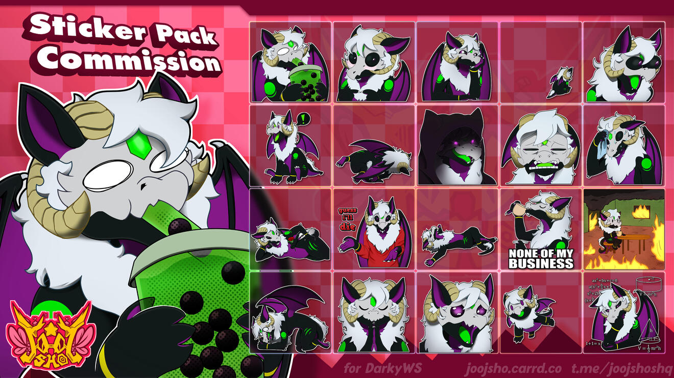 Stickerpack commission for DarkyWS